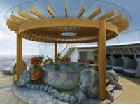 プリンセス・クルーズ、洋上最大級の日本式大浴場を設置 画像