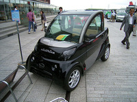 【エコカーワールド05】ヒマワリは電気で走る!? 画像