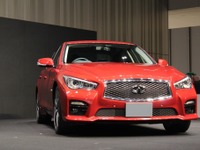 【日産 スカイライン 新型発表】全幅50mm拡大、ワイドアンドローのプロポーションへ 画像