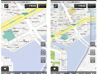 Androidアプリ 地図マピオン＋3D がバージョンアップ…地図刷新で視認性向上 画像