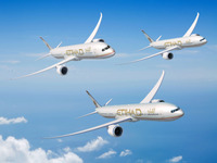 ボーイング、ドバイ航空ショーでエティハド航空より777Xと787-10の注文を受ける 画像