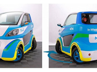 【東京モーターショー13】NTN、2人乗りEVコミュータの新モデルを出展…インホイールモータ搭載 画像