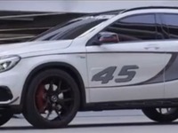 メルセデスの小型SUV、GLAにAMGコンセプト…第3の「45」シリーズを示唆［動画］ 画像