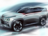 【東京モーターショー13】三菱コンセプト GC-PHEV…新しいフラッグシップをデザイン 画像