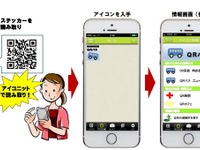 メディアシーク、QRコード＋スマホの交通情報配信システムを実験開始 画像