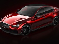 【デトロイトモーターショー14】インフィニティ Q50 Eau Rouge…日産 スカイライン 新型にF1のエアロダイナミクス技術 画像
