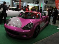 【東京オートサロン14】MR-Sにフォークリフトのモーターをトランスファーに突っ込こんでみた 画像