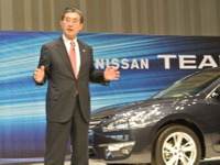【日産 ティアナ 発表】片桐副社長「世界で鍛えられた本物のセダン」 画像