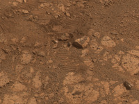 火星の“ドーナッツ岩”、由来が判明 画像