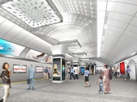 大阪市交通局、御堂筋線梅田駅のアーチ空間リニューアルデザインを発表 画像