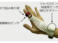【MWC 2014 Vol.8】富士通研、作業現場向けグローブ型ウェアラブルデバイスを開発 画像
