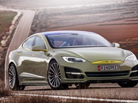 【ジュネーブモーターショー14】リンスピードの自動運転EV、XチェンジE…テスラ モデルS ベースと判明 画像