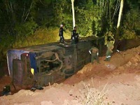 タイ北部、東北部でバス転落事故を相次ぐ　２台で３０人超けが 画像