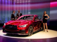【ジュネーブモーターショー14】インフィニティ Q50 オールージュ、3.8 V6ツインターボは568ps…4ドア版 GT-R か 画像