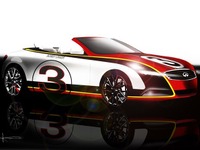 日産スカイラインクーペ、コンバーチブルにワンオフ予告…1968年のインディ500勝者のために 画像