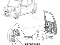 【リコール】ダイハツ タント 6.9万台、助手席ドアが閉まらなくなるおそれ 画像