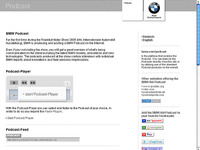 【フランクフルトモーターショー05】BMWが『Podcast』配信 画像