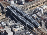 阪神、大石駅に太陽光パネル設置…国内最軽量 画像