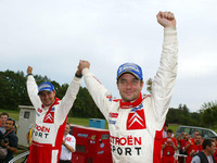 【WRCラリージャパン】シトロエン ローブ、タイトル獲得 画像