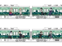 京阪、「鉄道むすめ」ラッピング電車を大津線で運転 画像