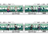 京阪、「鉄道むすめ」ラッピング電車を大津線で運転 画像