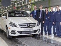 メルセデス Bクラス の市販EV、ドイツで生産開始 画像