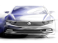 【パリモーターショー14】VW パサート次期型、スケッチ公開…サイズ小型化 画像