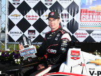 【INDYCAR 第6戦】パワー、終盤10ラップでレイホールを抑えて勝利...琢磨は18位 画像