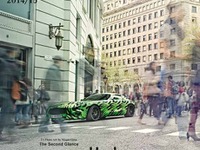 メルセデスの新型スポーツカー、AMG GT…大胆カラーで開発テスト 画像