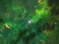 国立天文台 アルマ望遠鏡で宇宙の巨大爆発から「星の材料」を観測 画像
