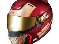 アイアンマンとウォーマシンがバイク用ヘルメットに 画像