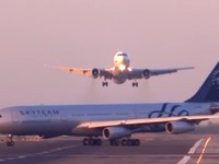 スペインの空港でニアミス、事故寸前の瞬間映像［動画］ 画像