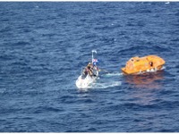 川崎汽船が運航するアンモニア船、インド洋で負傷した乗組員を救助 画像