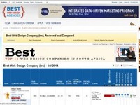 南アフリカ、ウェブデザイン会社 トップ9社発表 画像