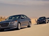 ヒュンダイの上級サルーン、ジェネシス 新型…無人で隊列走行［動画］ 画像