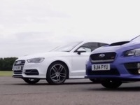 スバル WRX STI 新型とアウディ S3、300psスポーツセダンが加速競争［動画］ 画像