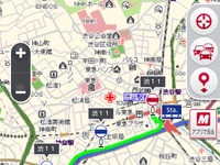 スマホ向けMapFan、対応バス路線に東急バスなど首都圏90路線を追加 画像