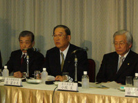 大手3社首脳、道路特定財源の一般財源化反対で会見 画像