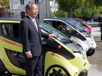 【トヨタ i-ROAD グルノーブル実証実験】内山田会長「超小型EVシェアリングは新たな成長分野」 画像