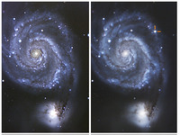 超新星が出現した場所に明るい青色の星を発見…カブリIPMU 画像