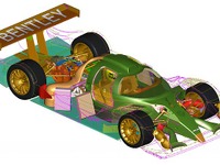 ベントレー・ルマン『EXPスピード8』の必殺技“天井走行” 画像