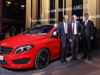 【パリモーターショー14】メルセデスベンツ Bクラス、改良新型に「AMGライン」…全身スポーティ 画像