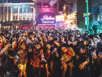 USJのハロウィンは、2000人のゾンビが一斉に踊るスリラーダンス 画像