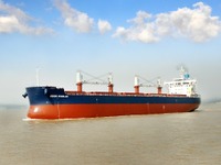 常石造船、中国グループ会社が5万7700MT型ばら積み貨物船「アギオス・ニコラス」を引き渡し 画像