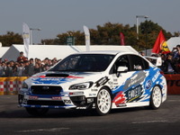 【モータースポーツジャパン 14】新型 WRX STI ラリーカーも登場! スバル迫力のデモ走行 画像