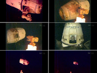 ドラゴン補給船運用4号機、ISSを離脱し太平洋上に無事着水 画像