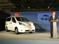 日産 e-NV200、500台を受注…片桐副社長「個人にも売りたい」 画像