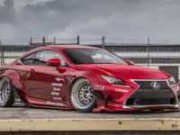 【SEMAショー14】レクサス RC、早くもカスタマイズ…圧巻のワイドボディ&ローダウン 画像