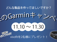 「未来のガーミン キャンペーン」新製品のアイデア募集…11月30日まで 画像