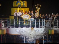 新造船「リーガル・プリンセス」の命名式、ドラマ「ラブ・ボート」の出演陣も出席 画像